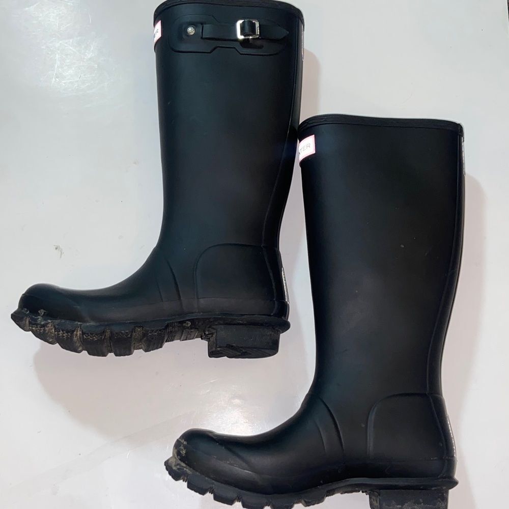 Hunter Classic Black Waterproof Boots Size US 5G/4B - Picture 6 of 16